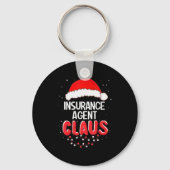 Insurance Agent Santa Claus Christmas Matching Cos Sleutelhanger (Voorkant)