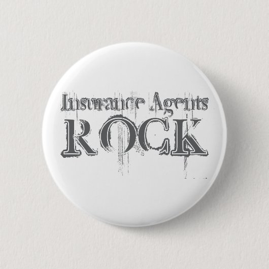 Insurance Agents Rock Ronde Button 5,7 Cm (Voorkant)