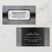Insurance Broker Visitekaartje Sophisticated Rock (Voorkant / Achterkant)