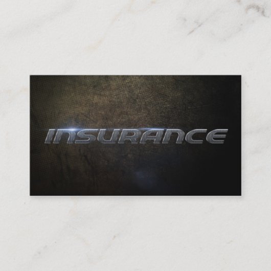 Insurance business card visitekaartje (Voorkant)