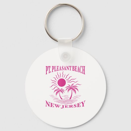 Int Pleasant Beach New Jersey Nj Boy Girl Men Wome Sleutelhanger (Voorkant)