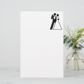 Int. voor Bride & Groom Briefpapier (Staand voorkant)