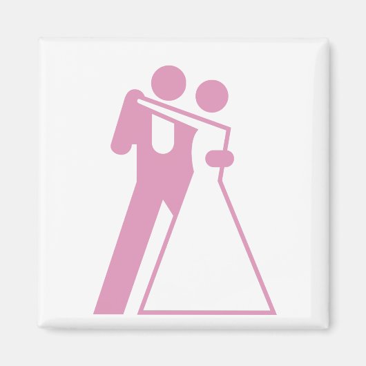 Int. voor Bride & Groom Magneet (Voorkant)