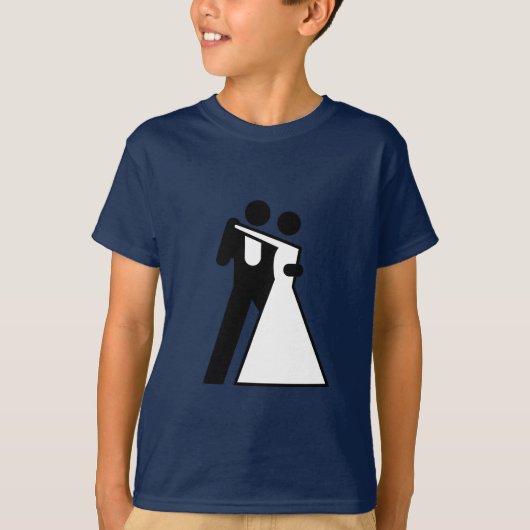 Int. voor Bride & Groom T-shirt (Voorkant)