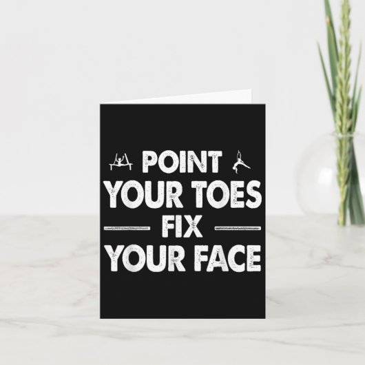 Int Your Toes Fix Your Face  Kaart (Voorkant)