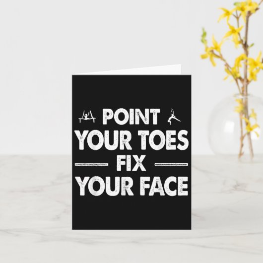 Int Your Toes Fix Your Face  Kaart (Gele Bloem)
