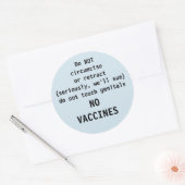 Intact geen circ ziekenhuiswaarschuwing ronde sticker (Envelop)