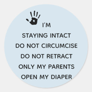 Intact ziekenhuiszorgstickers ronde sticker