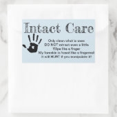 Intacte Care-sticker Rechthoekige Sticker (Tas)