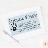 Intacte Care-sticker Rechthoekige Sticker (Envelop)