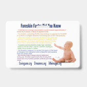 Intactivisme-infokaarten Badge (Achterkant)