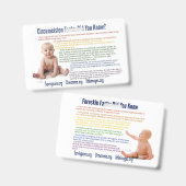 Intactivisme-infokaarten Badge (Voor- en achterkant)