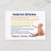 Intactivisme-infokaarten Visitekaartje (Achterkant)