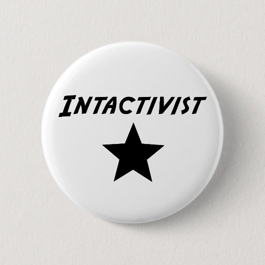 Intactivist Ronde Button 5,7 Cm (Voorkant)