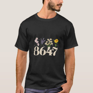 Intage 8647, Anti Trump, Floral Feminist, Subtiel T-shirt