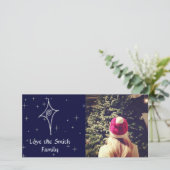 intagram Kerstmisphotocards Feestdagenkaart (Staand voorkant)