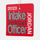 Intake Officer Buitengewoon DOUANE Keramisch Ornament (Links)