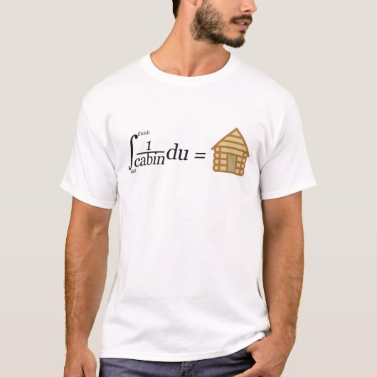 Integraal ontwerp van wiskunde Log Cabin T-shirt (Voorkant)