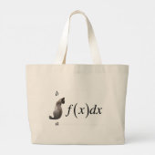 Integrale kat grote tote bag (Achterkant)