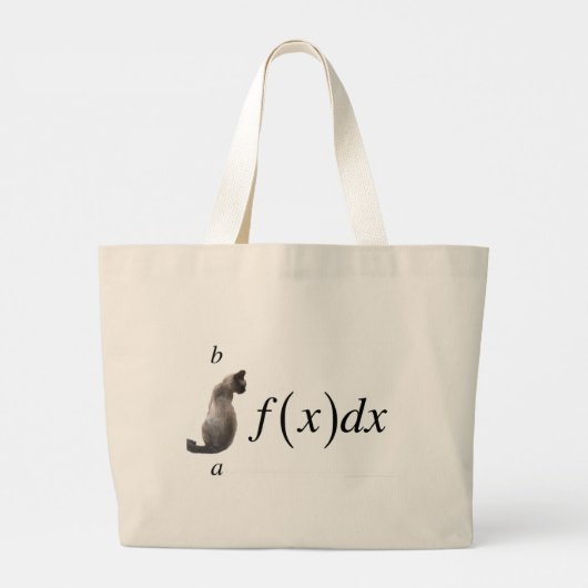 Integrale kat grote tote bag (Achterkant)