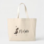 Integrale kat grote tote bag (Voorkant)