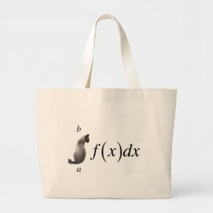 Integrale kat grote tote bag