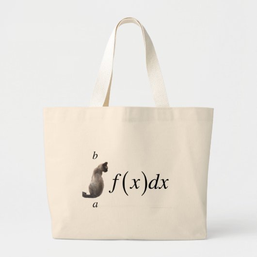 Integrale kat grote tote bag (Voorkant)