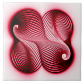 Integrale rode vorm tegeltje (Voorkant)