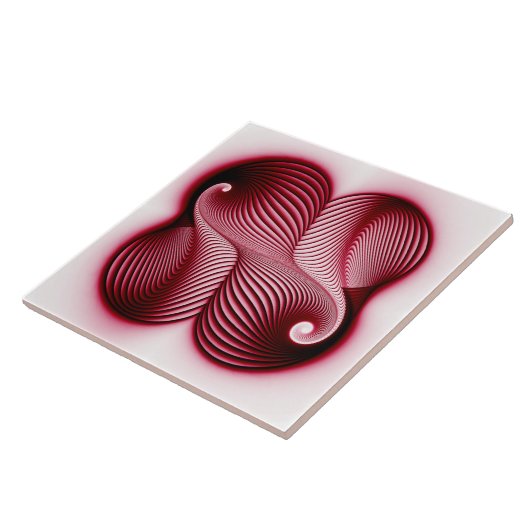 Integrale rode vorm tegeltje (Zijkant)