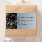 Integrated Circuit Board Naam Gift Label Bookplate (Insitu)