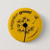 Integratie groeit knop ronde button 5,7 cm (Voorkant)