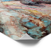 "Integratie in witte lichte druk Poster (Hoek)