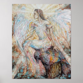 "Integratie in witte lichte druk Poster