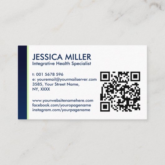 Integratieve Wellness - Functionele Geneeskunde Visitekaartje (Achterkant)