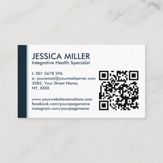 Integratieve Wellness - Functionele Geneeskunde Visitekaartje (Achterkant)