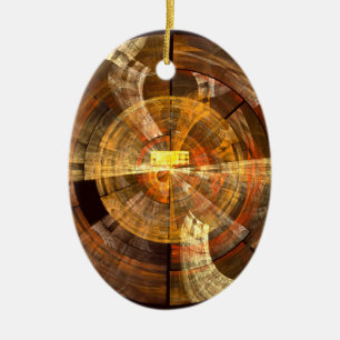 Integriteit Abstract Art Oval Ornament