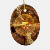 Integriteit Abstract Art Oval Ornament (Achterkant)