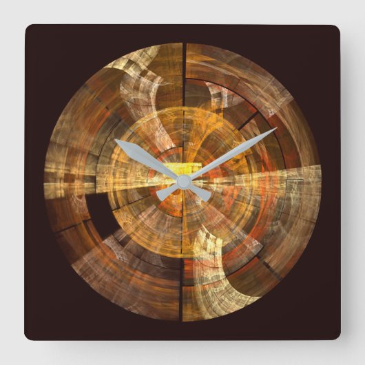 Integriteit Abstract Art Square Vierkante Klok (Voorkant)