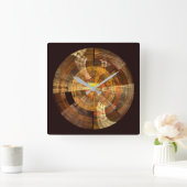 Integriteit Abstract Art Square Vierkante Klok (Huis)