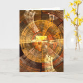 Integriteit Abstract Art Wenskaart Kaart (Gele Bloem)