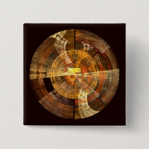 Integriteit Abstracte Art Button (vierkant)