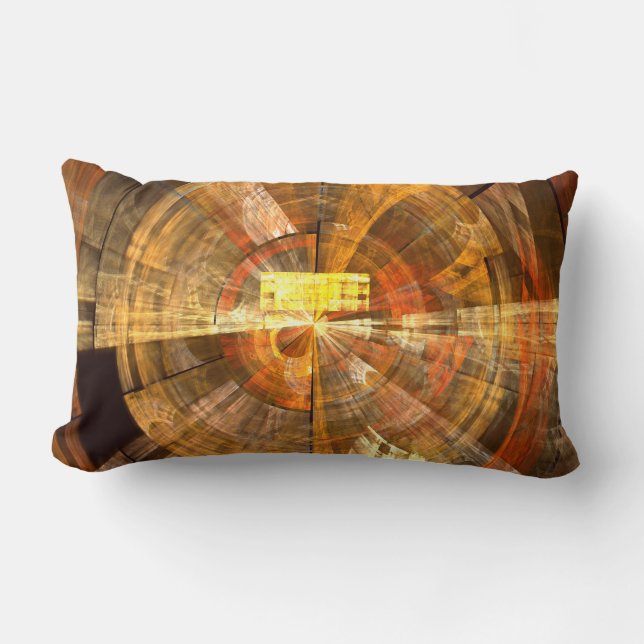 Integriteit Abstracte Art Lumbar Pillow Kussen (Voorkant)