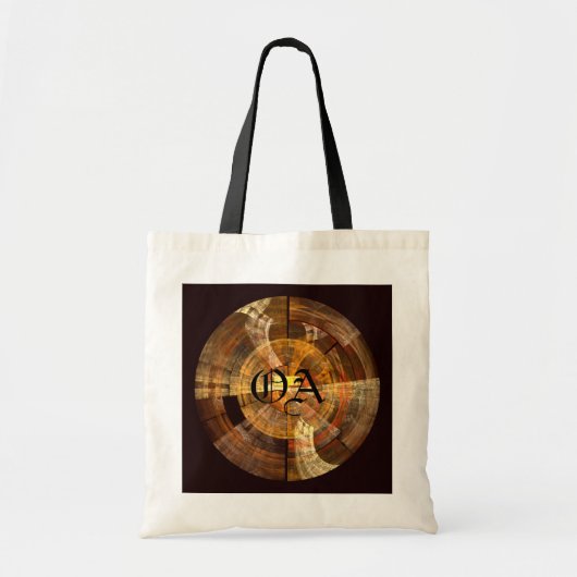 Integriteit Abstracte Art Monogram Bag Tote Bag (Voorkant)