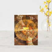 Integriteit Abstracte Art Note Card Kaart (Gele Bloem)