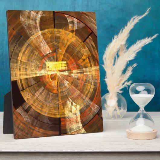 Integriteit Abstracte Art Plaque Fotoplaat (Zijkant)