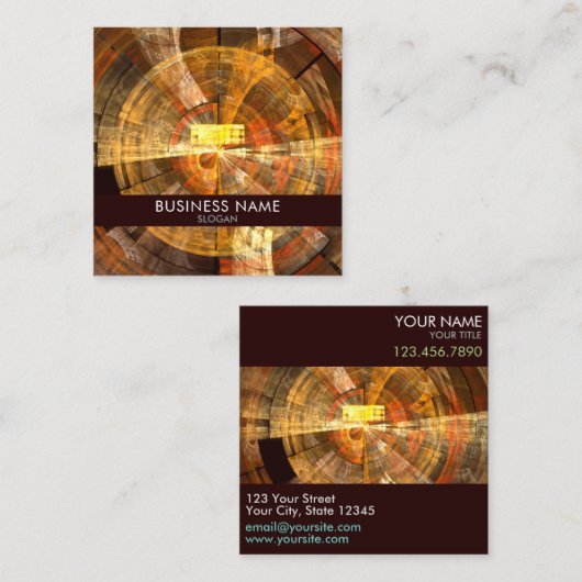 Integriteit Abstracte art Professional Vierkante Visitekaartje (Voorkant / Achterkant)