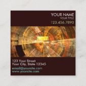 Integriteit Abstracte art Professional Vierkante Visitekaartje (Achterkant)