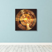 Integriteit Abstracte Art Quad Canvas Afdrukken (Insitu (Houten vloer))