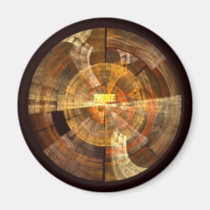 Integriteit Abstracte art Round Magnet