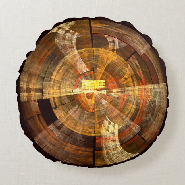 Integriteit Abstracte art Round Pillow Rond Kussen (Voorkant)